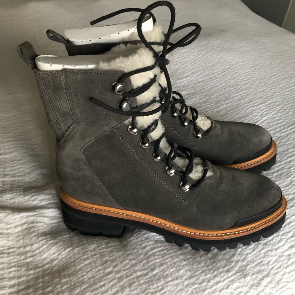 ❌❌SOLD❌❌🆕Marc Fisher 6.5 GREY Izzie Hiking Boots - Picture 11 of 16